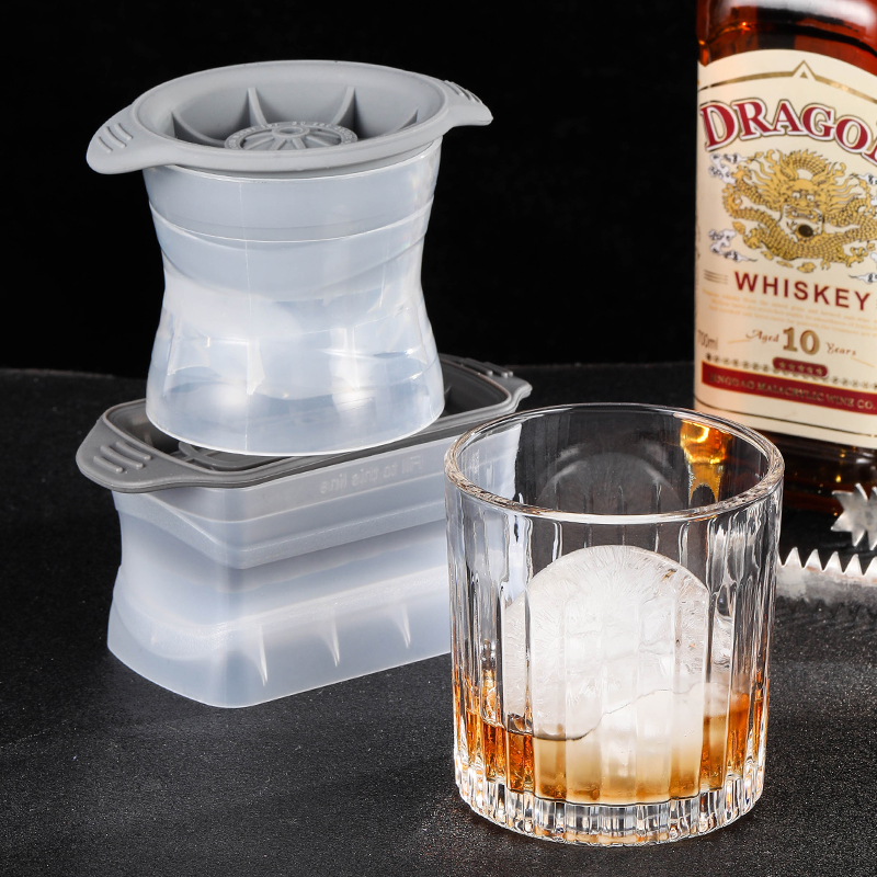 Round Silicone Gel Ice Mold Square Whisky Big ice hockey molds Wine Creations Creative Cocktails Strips of ice mold