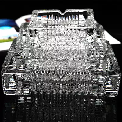 Special glass ashtray large crystal glass ashtray European office can be customized logo