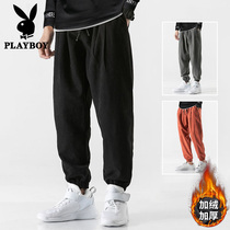 Playboy pants Mens nine-point bundle of leisure trousers ins Korean version of the trend spring and autumn overalls trend brand