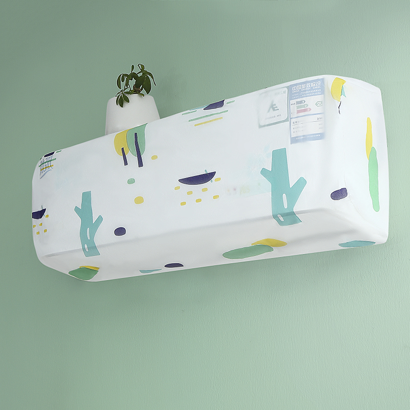 Air-conditioning cover all-dustproof hanging wall-mounted air-conditioning cover indoor household bed bedroom living room simple cartoon air-conditioning cover