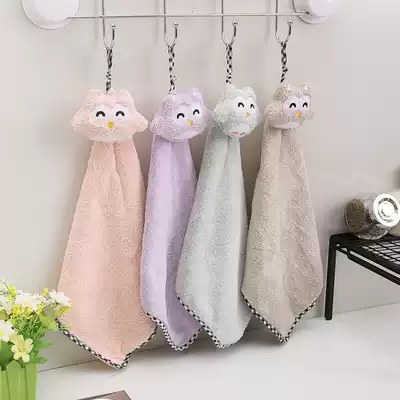 Aristo kitchen cute thick hanging handkerchief creative absorbent dishwashing towel rag Cartoon handkerchief