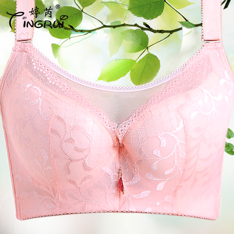 Externally expanded large size women's underwear wraps chest to prevent the loss of fat MM adjustment type big breasts show small bras thin summer tube tops