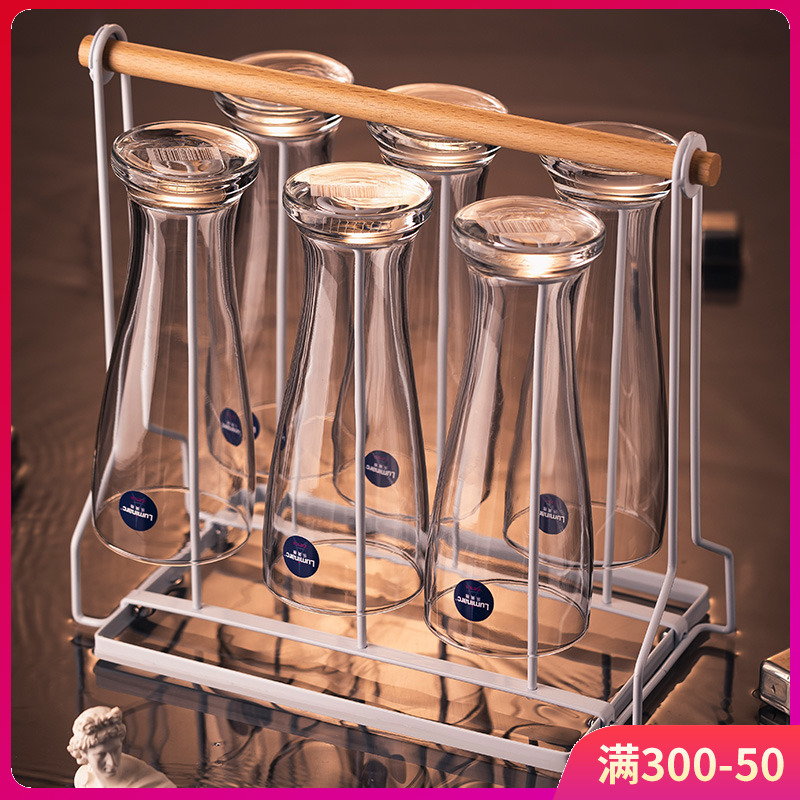 Glass Beer Glasses Shelf Home Living Room Wine Glasses Beer Ti Shelf Upside Down Wine Rack Pendulum rack Rack Upscale Light Lavish