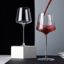 High-end red wine glass suit Home High foot cups Water crystal cup suit Creative personality Eurostyle extravagant upscale big number