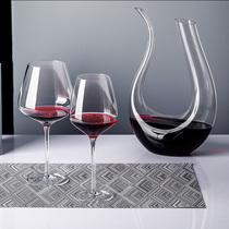 Goblet Burgundy wine set household glass wine cup decanter creative personality European luxury