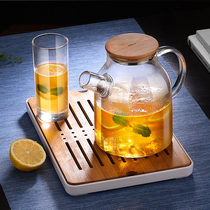 Cold water jug Glass kettle Heat-resistant high temperature explosion-proof large capacity transparent cold water cup 2L household cold water jug