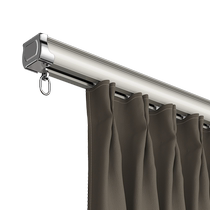 Extremely simple installation lintel artifact balcony bedroom gauze curtain track curtain hook type silent slide single and double rail side installation