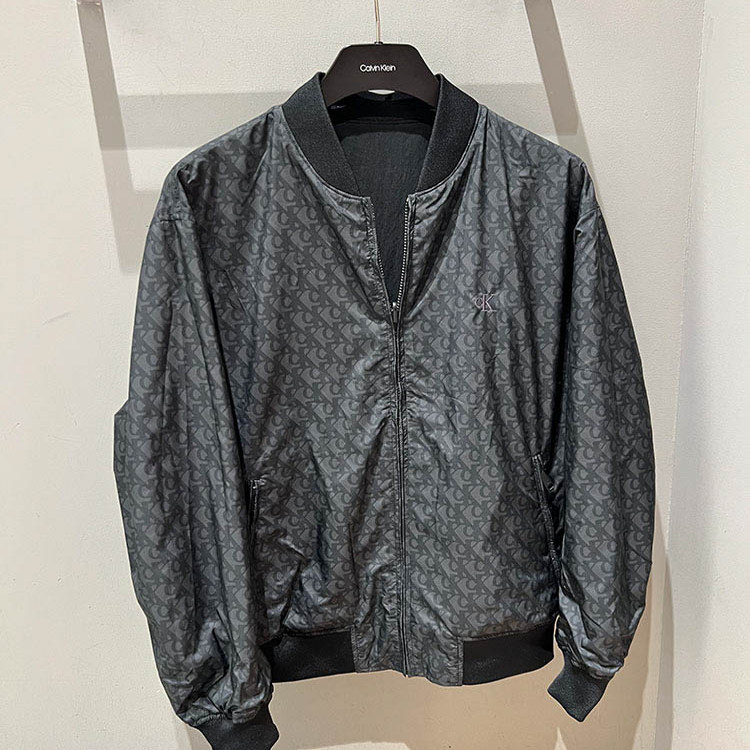 [Windproof] Ck Jeans Domestic Purchasing Agent 25 Spring/Summer New Men's Reversible Baseball Collar Jacket 4Rb520G