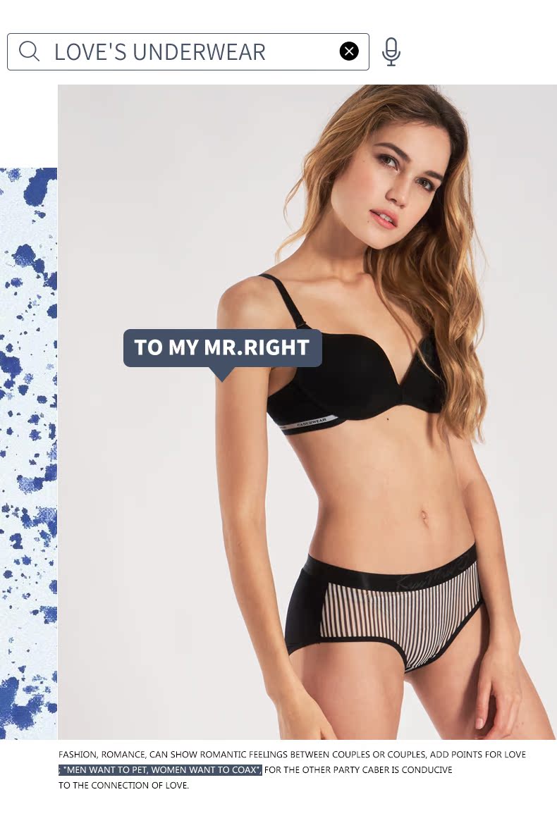 Caber / Calbury cặp đôi đồ lót thời trang gợi cảm nóng bỏng quần short nam boxer phụ nữ quần lót mùa hè thoáng khí đồ lót giá rẻ
