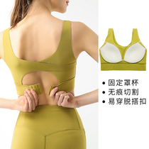 Yoga suit sports beauty back fitness underwear shockproof gathering bra women can wear suit summer sexy fashion summer