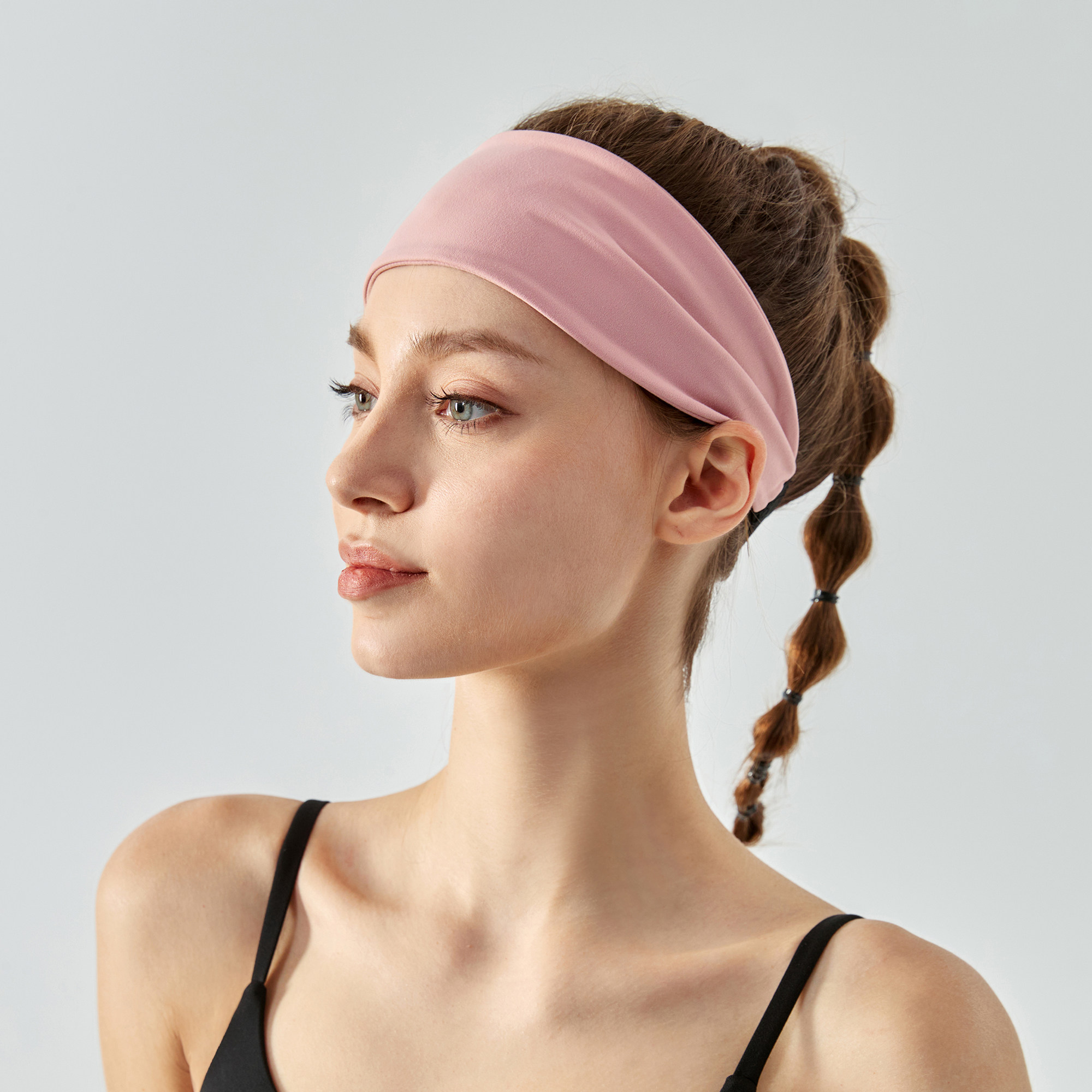 Yoga Sports hair with wide edge High level Sensation Sweat sweat Running Sweat Band Lady Summer Fitness Headscarf Speed Dry Headband-Taobao