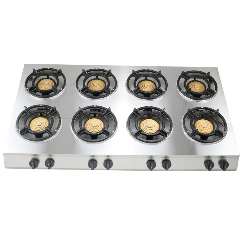 Powerful medium and high pressure commercial clay pot stove 23468 multi-head gas casserole stove liquefied gas multi-eye stove