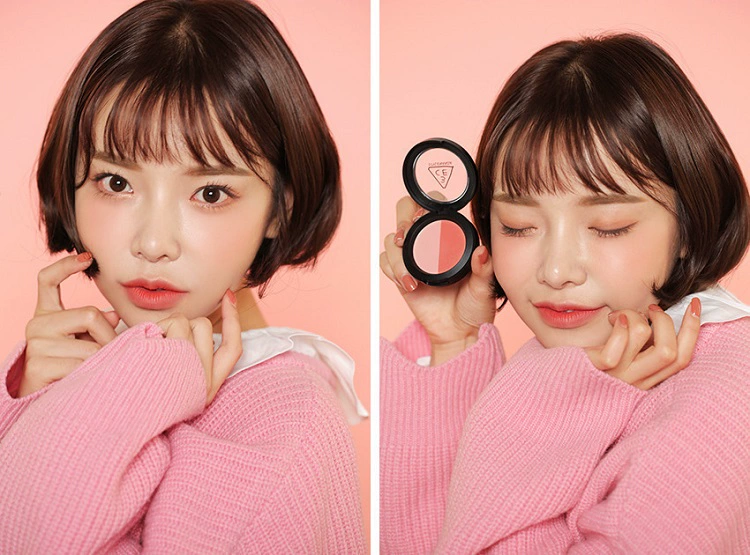 Spot Korea 3ce Rose Bean Paste Set Box Blush Matte Lipstick Makeup Set Valentine Day Gift