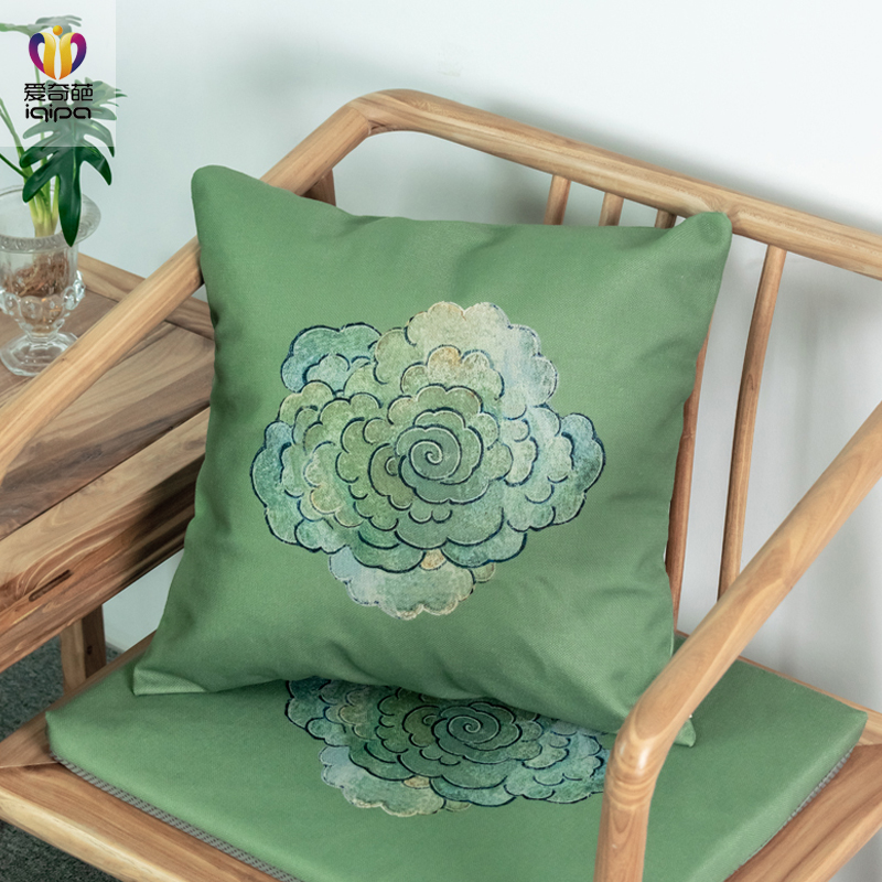 Colorful clouds pillow luxury new Chinese cotton red wood furniture original sofa living room cushion Chinese wind