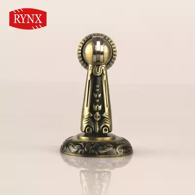 (RYNX Lingshi)Antique green bronze door suction Zinc alloy door suction Strong magnetic door suction Floor suction wall suction Magnetic suction