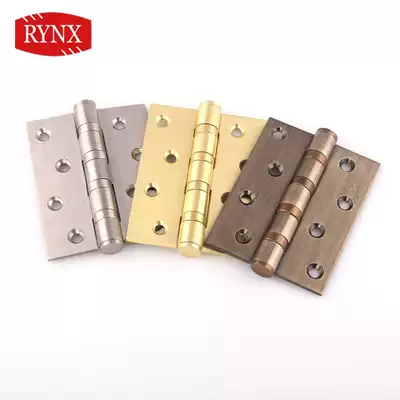 (RYNX Lingshi) Stainless steel green bronze gold Silver flat opening hinge ordinary door hinge 1 piece price