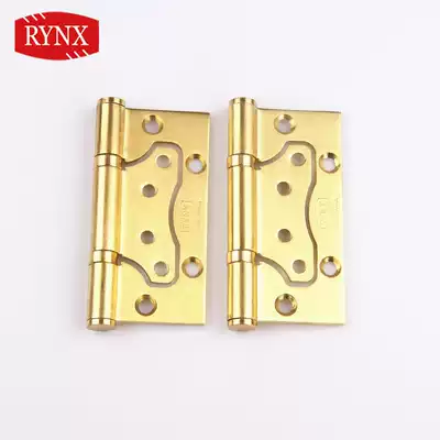 (RYNX Lingshi)Stainless steel golden child and mother hinge free slotting door hinge 2 pieces price