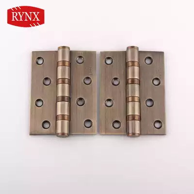 (RYNX Lingshi)Stainless steel green bronze flat opening hinge flat opening door hinge ordinary hinge 2 pieces price