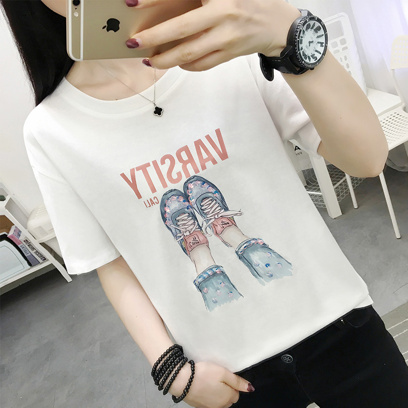 Hàn Quốc phiên bản của ròng đỏ t-shirt mùa hè váy 2020 mới ngắn tay nửa tay áo thiết kế nữ cảm giác đám đông nhỏ loose-fitting đầu mỏng