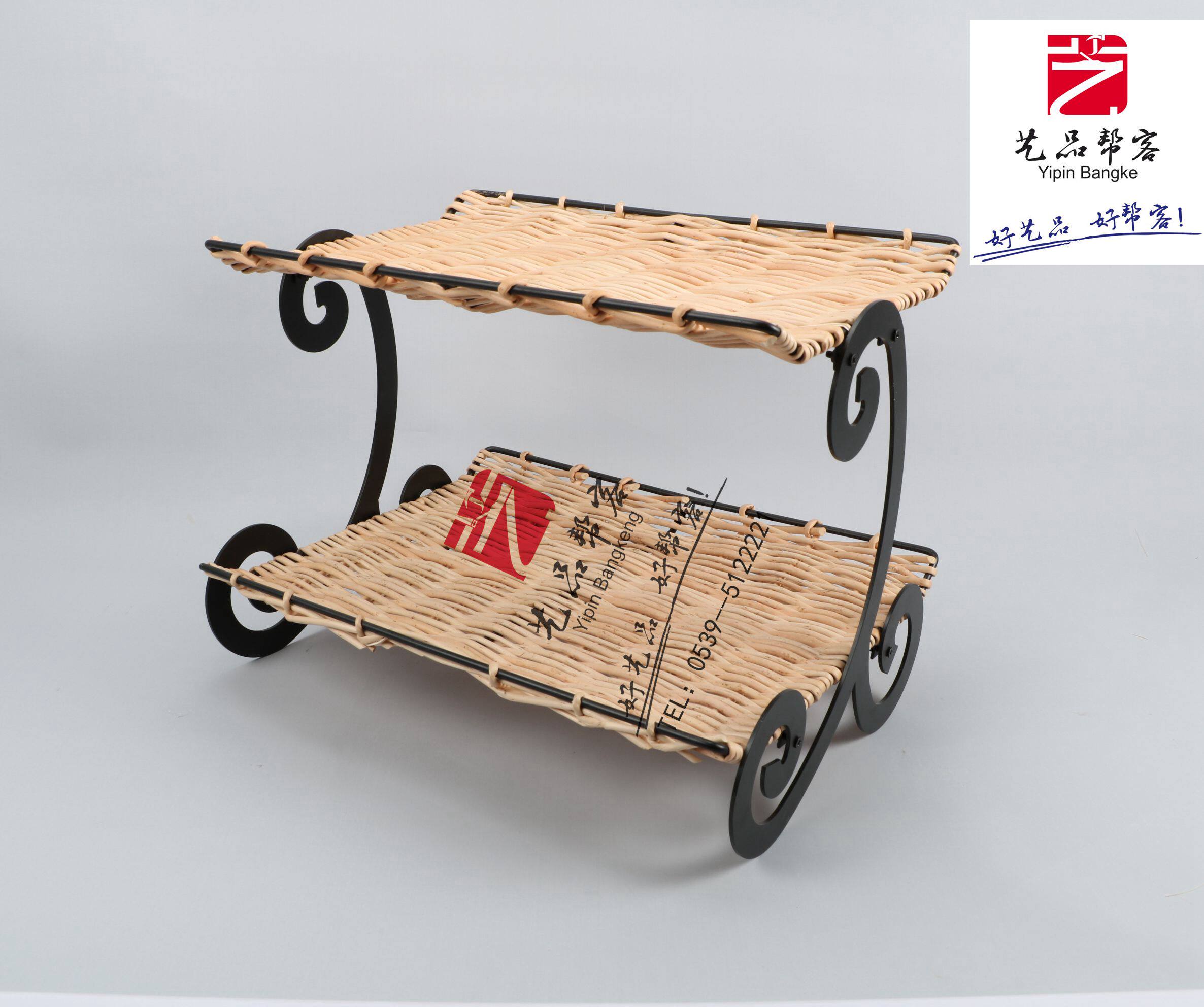 ArtGantry Baking Software Display Profile Two-layer Iron Art Liuge Display Stand