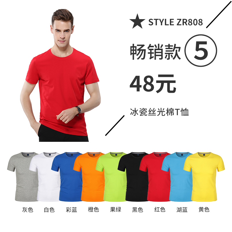 Custom cotton crew neck short sleeves party T-shirt custom advertising culture shirt class dress print word event clothes print LOGO