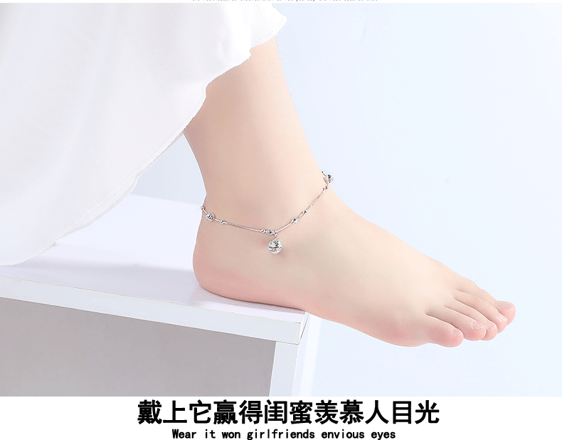 Bracelet de cheville Femme en Argenterie - Ref 3102156 Image 19