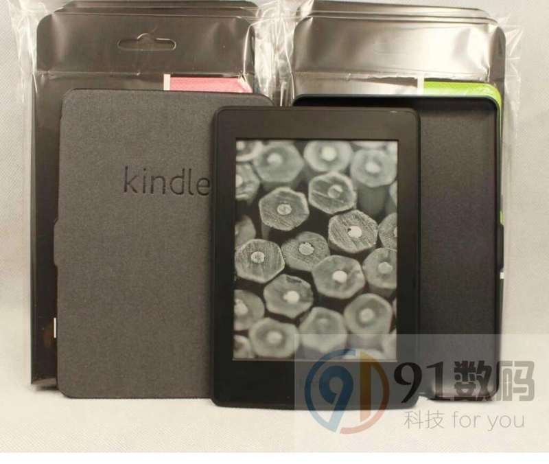 kindle e-book thế hệ paperwhite3 của bảo vệ tay áo kpw3 trường hợp cuốn sách 958/899 da mỏng cổ điển - Phụ kiện sách điện tử