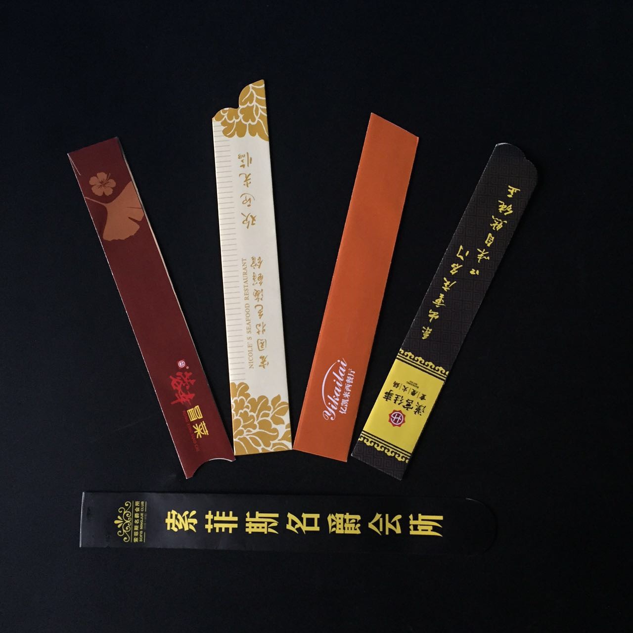 Custom chopsticks set Catering hotel disposable paper chopsticks set printing logo word!