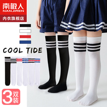 Childrens socks girls stockings spring and autumn baby boys socks student middle tube velvet girls