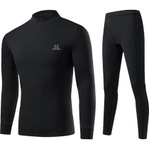 Mens thermal underwear pure cotton autumn clothes and long trousers set spring and autumn thin middle-aged and elderly cotton sweaters shirts and underwear