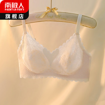 Pure Lindsey Lindsey Lightless Large Bra Windless Breast with Small Breast Breast Prevention Sexy Lace Thin Bra