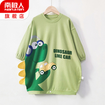 Girls sleepdress pure cotton childrens fairy pajamas spring and autumn girls Cartoon long sleeve princess wind summer 2022 new models