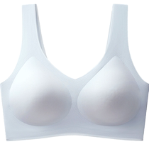 Seamless underwear for women with large breasts no steel rings gathering anti-sagging beautiful back vest style sports summer thin style