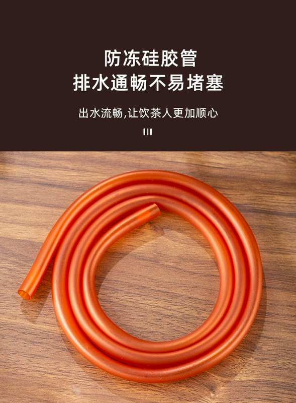Khay Trà Ống Thoát Nước Có Thấm Bóng Bàn Trà Kẹp Tay Ống Hút Hiện Vật Silicone Trà Vòi Trà Lễ Trà bộ Phụ Kiện