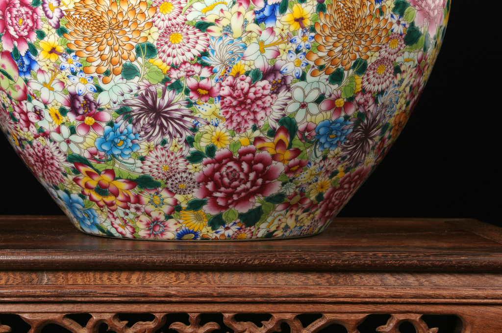 Jingdezhen ceramics vase archaize principal enamel vase pastel color than classical hand - made furnishing articles ornaments