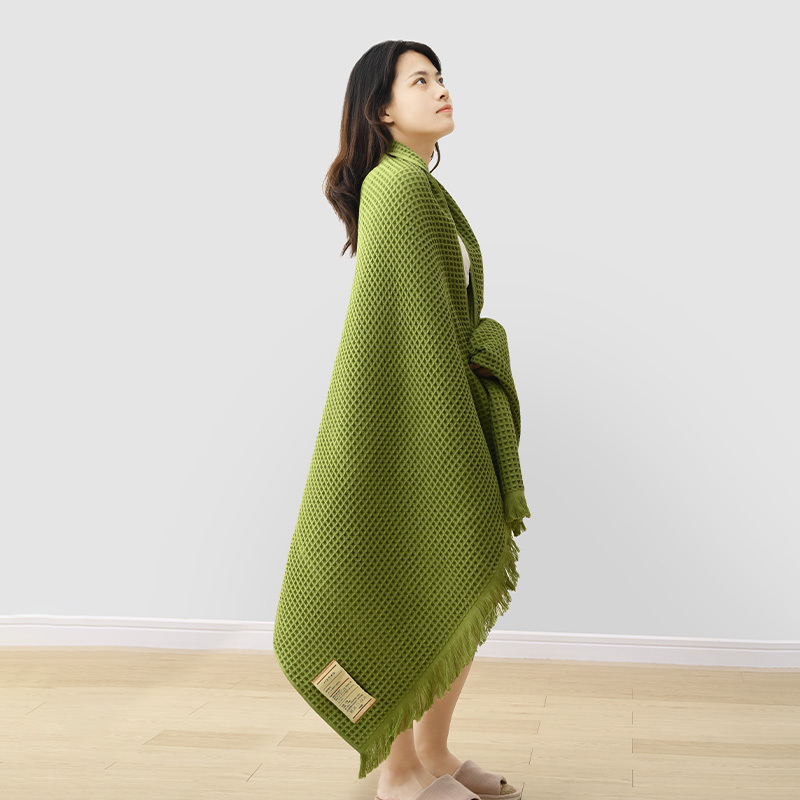 180X90 Waffle Weave Large Bath Towel, Household Pure Cotton Absorbent, All-Cotton, Extra Large Gauze Towel for Women and Men, Adult Bath Wrap