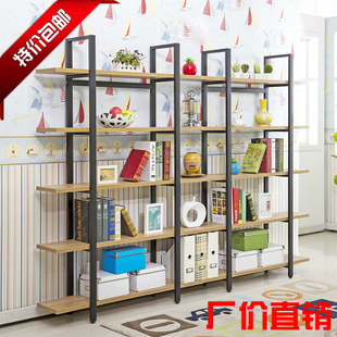 Special Price Bookshelves Shelf Living Room Containing Storage Minima Modern Separator Floor Shelf Floor Wall Shelf Iron Art Improvised