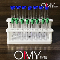 Plastic test tube rack set 15 holes matching plastic test tube 20*150 7 pcs 16*100 8 pcs with plastic plug