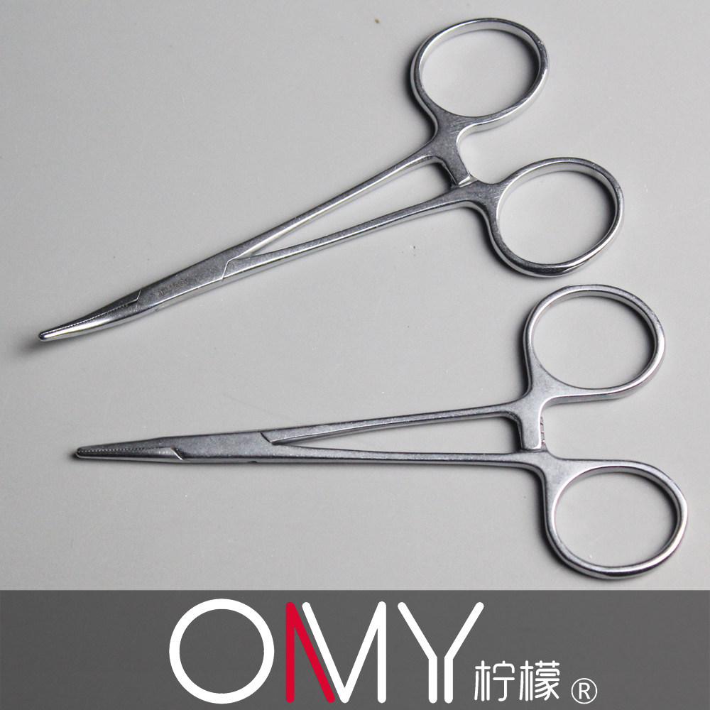 不锈钢止血钳直头 弯头拔罐钳器  宠物拔毛钳持针钳器