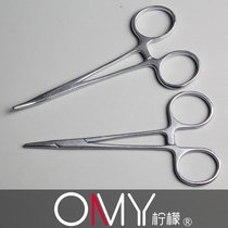 Stainless steel hemostatic forceps straight elbow cupping forceps pet plucking forceps needle forceps