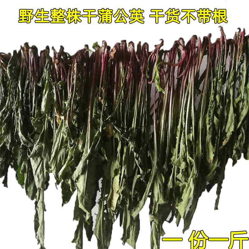 Northeast Changbai Mountain spring and autumn new goods sun-dried mother-in-law Ding dandelion leaves whole 500g