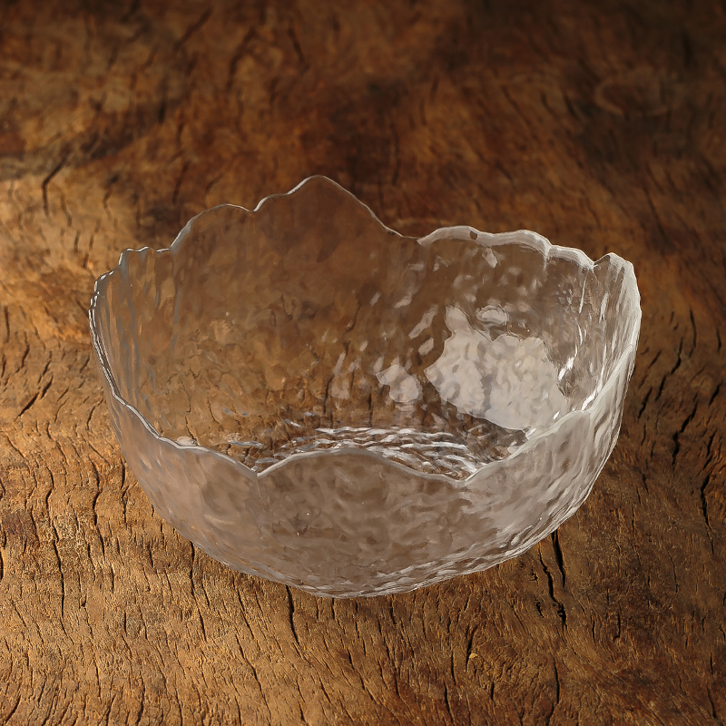 Japan-style hammer veins heat resistant glass large number washed water spittoon utilitt tea washed fruit tray tea residue barrel Gongfu tea accessories