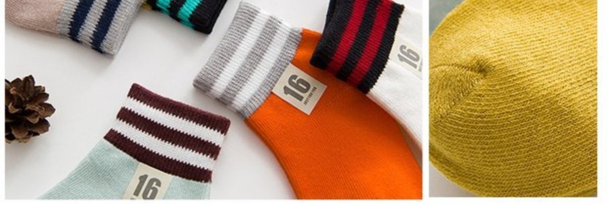 Mùa thu và mùa đông trẻ em mới vớ cotton bé gái mùa thu và mùa đông vớ cotton trẻ em lớn 5-7-9-12 tuổi vớ trẻ em không xương giày tất cho bé