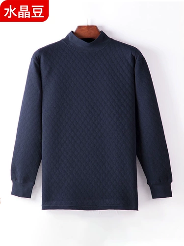 Мужское хлопковое термобелье для пожилых людей, удерживающее тепло нижнее белье, стеганый комплект, для среднего возраста, увеличенная толщина