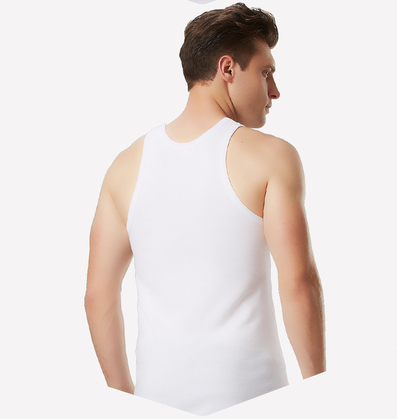 Áo vest nam cotton trung niên rộng rãi XL thoáng khí màu trắng ông già áo lót bằng vải bông trung niên mùa hè đồ lót nam nữ giá tốt