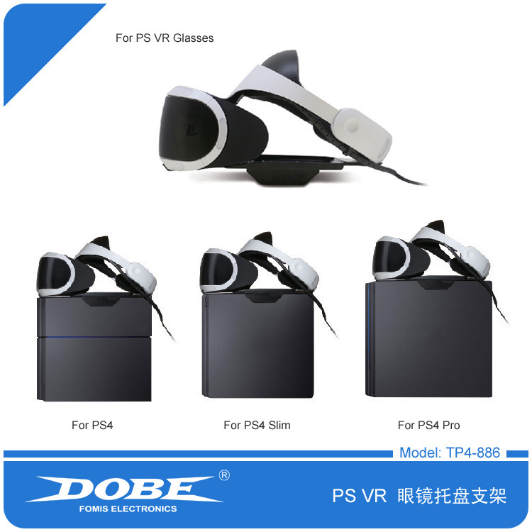 Giá đỡ khay kính PS VR PS4 SLIM PRO host VR khung giá trên cùng - PS kết hợp cáp sạc ipad