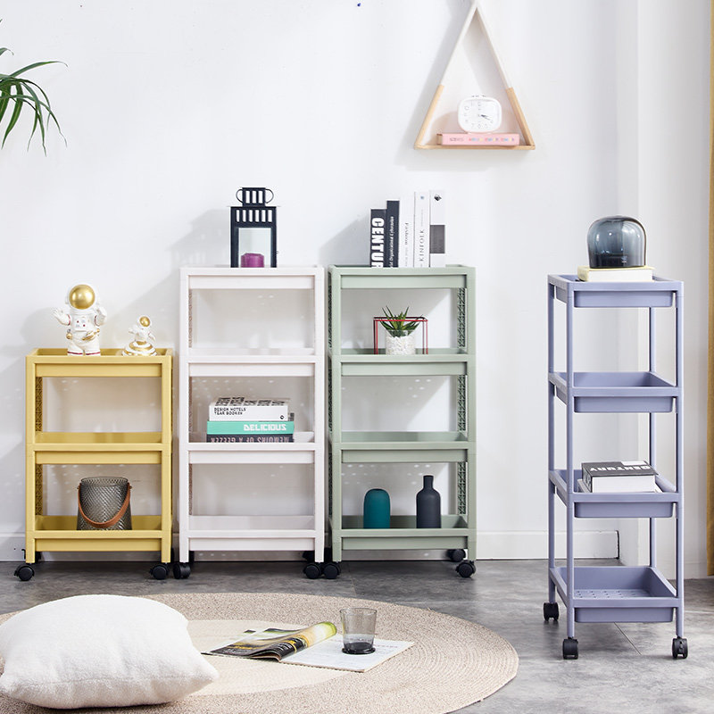 Household simple storage rack desktop storage rack removable plastic waterproof hollowed out finishing rack living room kitchen bathroom