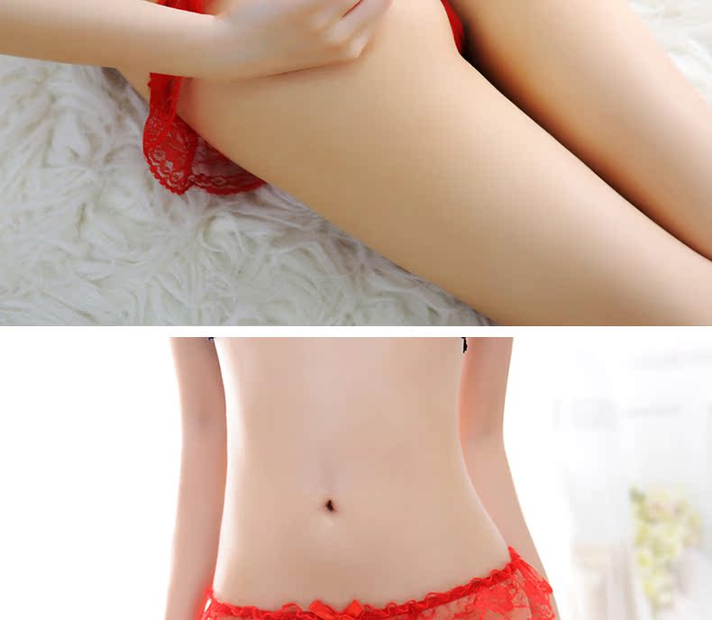 Quần áo tình cảm của phụ nữ ren ngọc trai trong suốt đồ lót gợi cảm eo thấp thực sự bắn một dòng thong quần lót nữ cao cấp