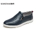 giầy thể thao nam  chính hãng Kangnai Giày Nam Chính Hãng Volkswagen Giày Thường Da Thật Thoáng Khí Da Mềm Đế Mềm Slip-On Slip-On Commuter Giày giày sneaker nam đẹp Plimsolls