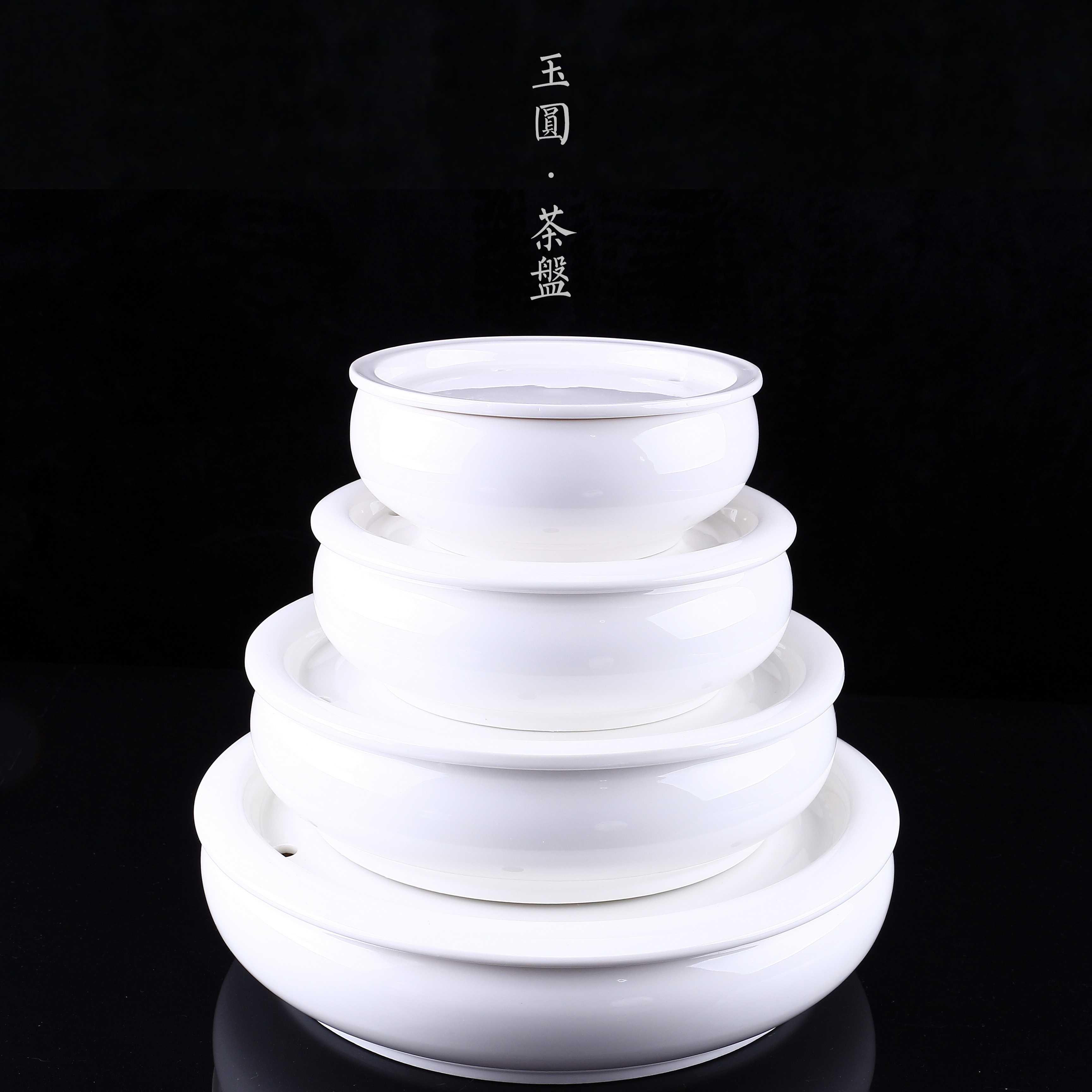 Only three bowls of ceramic kung fu tea bowl worship jade porcelain cups tureen white porcelain tea set three fort custom sample tea cup